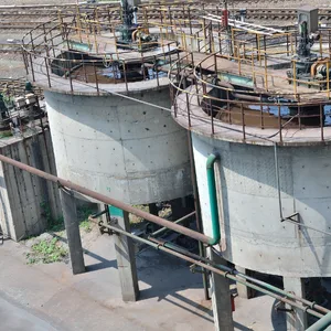Circular sedimentation tanks used in industrial solid-liquid separation processes